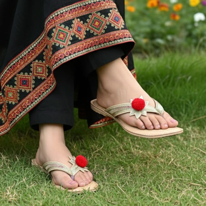 Handcrafted Ladies Kolhapuri Chappals