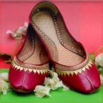 Pure Leather Double Line Necklace Embroidery Khussa - Image 3