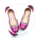 Pure Leather Double Line Necklace Embroidery Khussa - Image 4